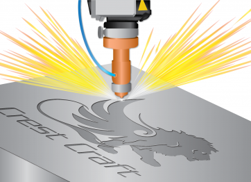 Illustration of Laser Engraving Metal